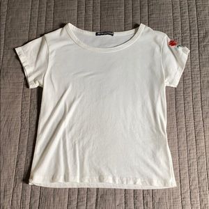 brandy melville rose cropped top